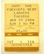 Over The Cuckoo&#39;s Nest Theatre Ticket Stub Jan 29 1984 Landers Theatre O... - £11.81 GBP
