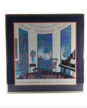 Vtg 80s 1983 Thomas McKnight Minnesota Orchestra Framed Lithograph Art Poster - £191.30 GBP