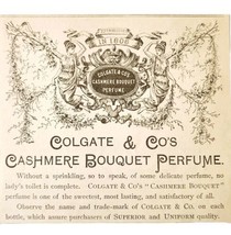 Colgate Cashmere Bouquet Perfume 1885 Advertisement Victorian Beauty ADB... - £23.96 GBP