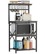 Furologee Kitchen Bakers Rack, Microwave Stand with Storage 4 Tiers, Cof... - $255.59