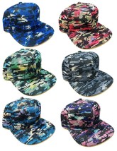 Sublimated Camo Camouflage Floral Hawaiian Print Palm Tree Snapback Hat Cap Nwt - £7.86 GBP