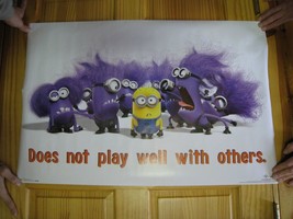 Minions Poster Despicable Me 2 Does Not Play Well With Others - £70.78 GBP