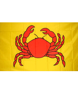 CRAB FLAG 3 X 5 flags display sales seafood ocean #424 - €5,72 EUR