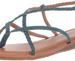 ZODIAC Yovana Braided Strappy Flat Sandals sz 10 Mineral Blue - $24.70