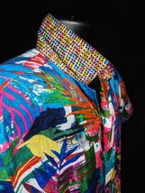 Robert Graham Himalayas  Short Sleeve Colorful Classic Fit Shirt Size Large New image 7