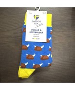 Swedish Fika Funny Novelty Socks Unisex Adult Viking Hats souvenir gift - €5,11 EUR