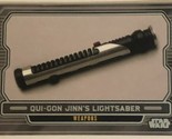 Star Wars Galactic Files Vintage Trading Card #590 Qui Gon Lightsaber - £1.95 GBP