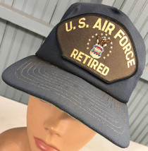VTG U.S. Air Force Retired Military Eagle Snapback Baseball Cap Hat - £10.79 GBP