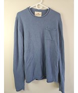 Hollister Pullover Sweater, Blue, Men&#39;s M 55% Cotton - $11.99