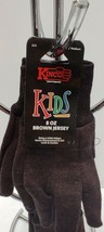 KIDS /GARDENING GLOVES/Kinco Brown Jersey Youth Medium Farm Construction... - £7.75 GBP