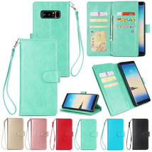 Magnetic Flip Leather Wallet Card Slots Case Cover For Samsung Galaxy Phones - £41.57 GBP