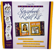 MEMORY STOR Universal Scrapbook Refill Kit Archival Safe 12&quot;x12&quot; 100 Pag... - $221.67 MXN