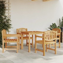 Garden Chairs 4 pcs 58x59x88 cm Solid Wood Teak - £259.28 GBP