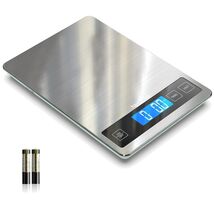 High-Accuracy 22lb Food Scale in Ash Silver - Perfect for Baking and Coo... - $57.37