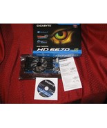 Gigabyte AMD Radeon HD 6670 (GV-R667D3-1GI) 1GB Graphics Card - $492.86 MXN