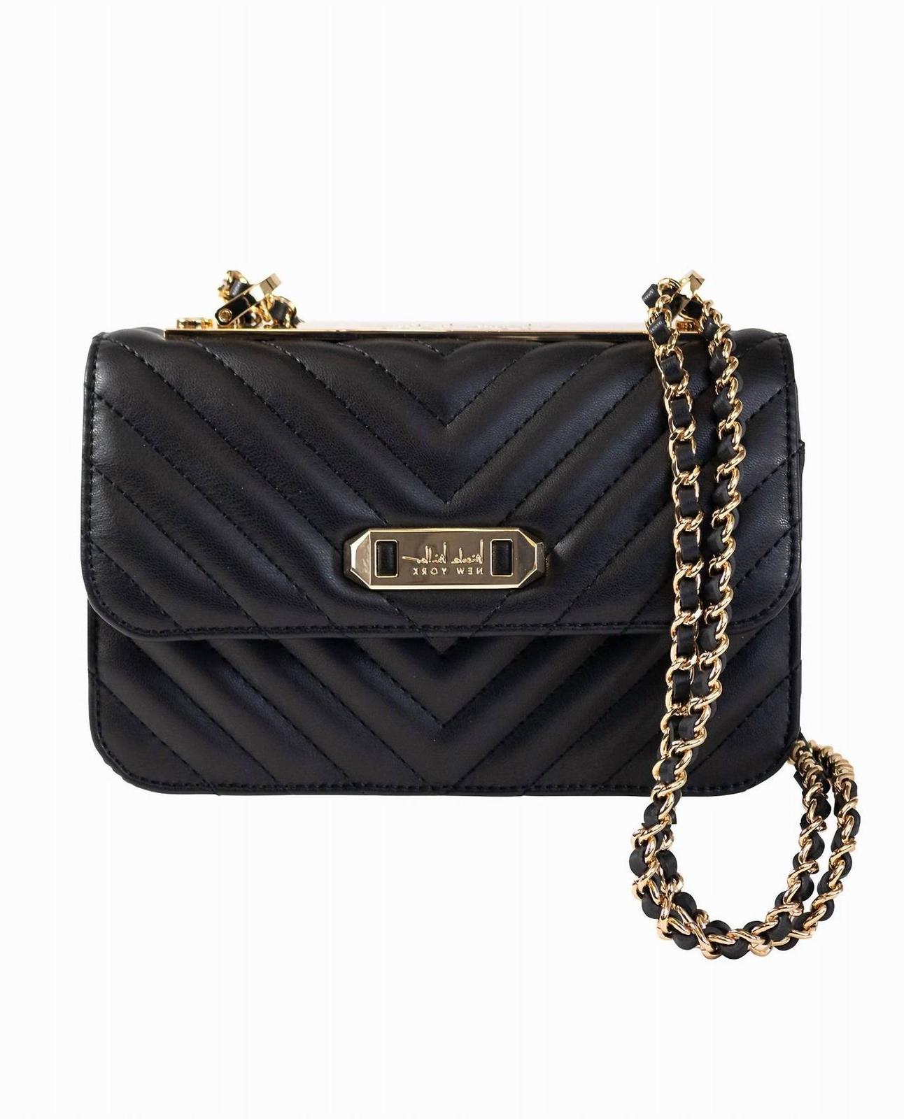 Nicole Miller women&#39;s quilted crossbody shoulder bag size One Size - $50.49