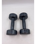 Vintage York Cast Iron 10lb Round Dumbbell Set Roundhead 10x2 - $60.43