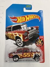 Hot Wheels &#39;55 Chevy Bel Air Gasser #12 HW Flames Red - $5.99