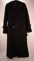 BCBMaxazria Womens Trench Coat Long Belted Black S - £78.89 GBP