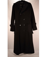BCBMaxazria Womens Trench Coat Long Belted Black S - £77.85 GBP