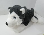 IKEA Livlig plush husky puppy dog soft toy gray white small about 10&quot; - $6.92