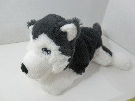 IKEA Livlig plush husky puppy dog soft toy gray white small about 10&quot; - £5.45 GBP