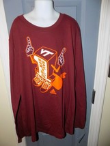 Adidas VT Virginia Tech Hokies Long Sleeve Size L 14/16 Boy&#39;s NEW - £15.13 GBP