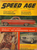 Speed Age Magazine - December 1958 - 1959 Chevrolet Impala, 1959 Studebaker Lark - £4.69 GBP