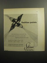1951 Stern&#39;s Nolde-Slims Shoes Ad - Fashion points - £14.55 GBP