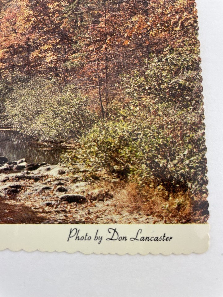 Vintage Postcard Gulpha Gorge Hot Springs Arkansas Don Lancaster Item image 3