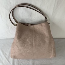 Coach Phoebe Blush Light Pink pebbled leather shoulder/tote Satchel Handbag EUC - £100.92 GBP