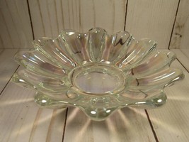 VINTAGE Iridescent Clear Glass Dish Small 6&quot; . - £5.48 GBP