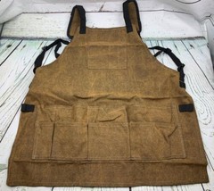 Water Resistant Work Aprons Heavy Duty Waxed Canvas Tool Apron - £34.72 GBP