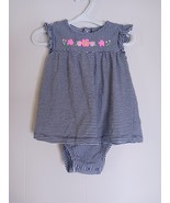 Simple Joys By Carter&#39;s Romper Baby Girls 18 Month Blue Striped Outfit - $131.02 MXN