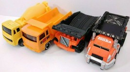 4 Diecast Construction Vehicles: Matchbox, Maisto, Tonka: Dump &amp; Cement Trucks - £3.14 GBP