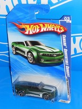 Hot Wheels 2010 HW Performance #101 Camaro Convertible Concept Green w/ OH5SPs - £3.09 GBP