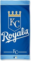 MLB Kansas City Royals Vertical Logo Beach Towel 30&quot;x60&quot; WinCraft - £22.90 GBP