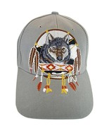 Native Pride Wolf Men&#39;s Adjustable Baseball Cap (S1-Gray) - £11.95 GBP