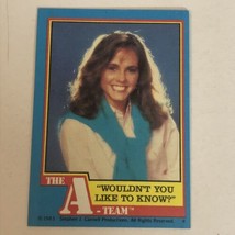 Melinda Culea Trading Card The A-Team 1983 #24 - £1.55 GBP