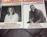 Lot Of 2 Large Print Guideposts Dec 2017 &amp; January 2018 - $5.45