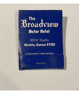 Matchbook The Broadview Motor Hotel Wichita, Kansas EMI Matches blue - $5.92 CAD