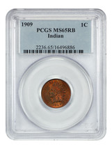 1909 1C Indian PCGS MS65RB - $356.48