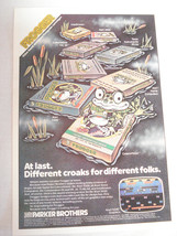 1984 Color Ad Parker Brothers Frogger Different Croaks for Different Folks - £6.26 GBP