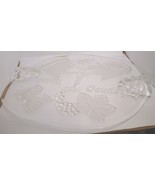 GORGEOUS WALTHER GLASS CHEESE PLATTER CHARCUTERIE BOARD GERMANY - £29.16 GBP