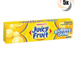 5x Packs Wrigley&#39;s Juicy Fruit Original Bubble Chewing Gum | 5 Pieces Pe... - $11.51