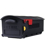 Gibraltar Mailboxes Patriot Large Capacity Rust-Proof Plastic Black, Pos... - $58.20