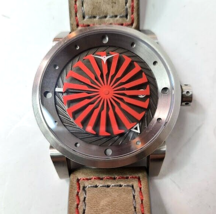 Zinvo Blade Watch Red Kaleidoscope Automatic 44mm Skeleton Back - £132.64 GBP