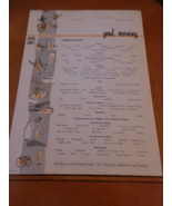 Home Lines SS Homeric Breakfast Menu Sunway Cruises to the West Indies 1... - €5,37 EUR