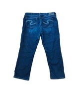Silver Jeans Womens Size 34 Suki Capri Dark Wash Denim Embellished Distr... - $34.27 CAD