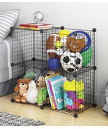 Whitmor 4 Storage Cubes, Organize, Room, Home, Garage, Office, Black,Cub... - £23.57 GBP